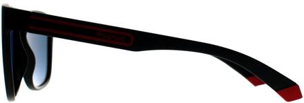 Polaroid Vierkant Unisex Zwart Rood Meerlaags Gepolariseerd PLD 2161/S - One Size