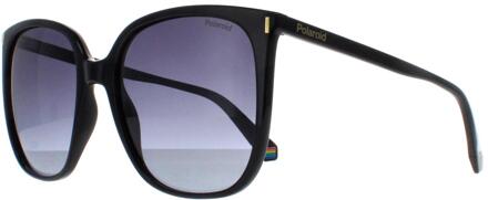 Polaroid Vierkant Vrouwen Zwart Grijs Gradiënt Gepolariseerd PLD 6218/S - One Size