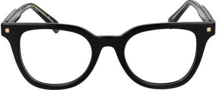 Polaroid Vierkante Lens Bril Zwart - One Size