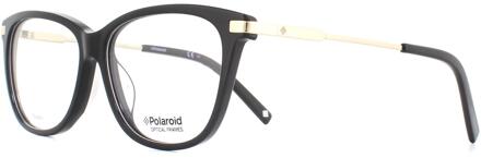 Polaroid vierkante zwarte damesglazen frames - maat