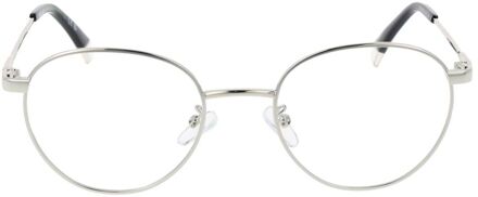 Polaroid Zilveren Ronde Bouwtrend Bril Lichtgrijs - One Size