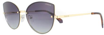 Polaroid Zonnebril 4092/s Dames Cat. 3 Cat-eye Staal Paars/goud