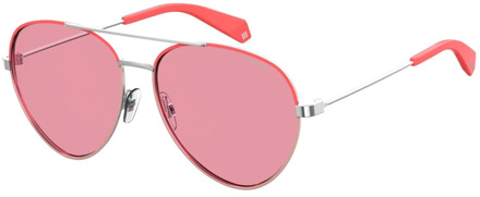 Polaroid Zonnebril 6055/s 35j/0f Unisex Zilver/roze