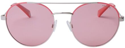 Polaroid Zonnebril 6056/s 35j/0f Unisex Zilver/roze