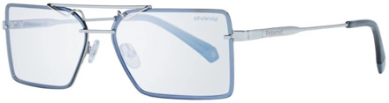 Polaroid Zonnebril 6093/s Kb7/5x Unisex Zilver Met Blauwe Le