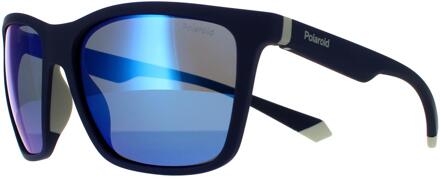 Polaroid zonnebril PLD 2126/s XW0 5x blauw grijze blauwe spiegel gepolariseerd - One Size
