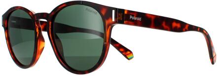 Polaroid zonnebril PLD 6175/s 086 UC Dark Havana Green Polarisatie - maat Bruin