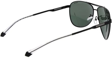 Polaroid Zwarte Roestvrijstalen Zonnebril