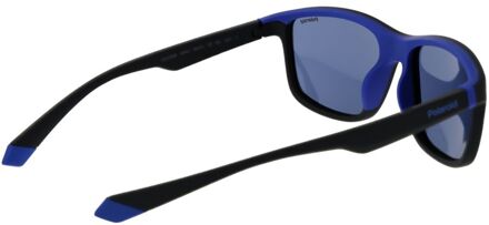 Polaroid Zwarte Rubber Zonnebril - maat