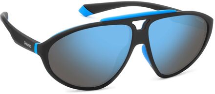 Polaroid Zwarte Rubber Zonnebril - One Size