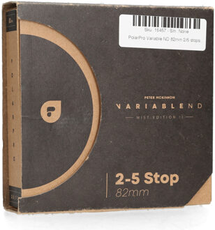 POLARPRO PolarPro Variable ND 82mm 2/5 stops Peter McKinnon Edition II