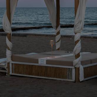 Poldina accu-tafellamp IP65 zand