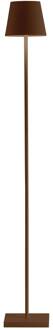 Poldina L accu vloerlamp IP54 corten