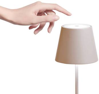 Poldina mini accu-tafellamp IP65 zand