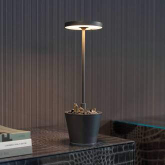 Poldina Reverso draadloze tafellamp grijs donkergrijs