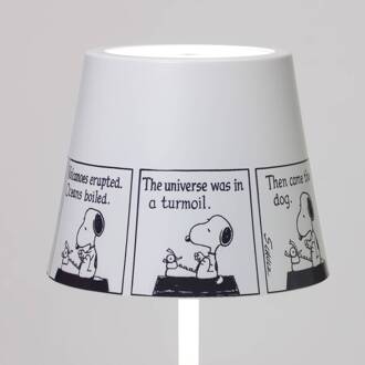 Poldina Strip accu-tafellamp IP65 wit, zwart