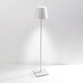 Poldina XXL accu-vloerlamp IP54 wit