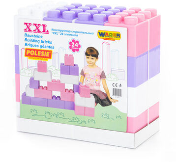 Polesie Wader Quality Toys XXL bouwstenen 24 stuks, Girls Paars