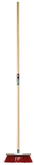 Polet Bezem 270MM-PP Rood + Staaldraad 75MM M/ST