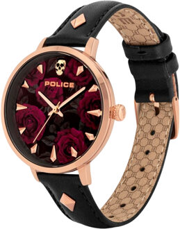Police Dameshorloge Kwarts Roze Goud Roségoud