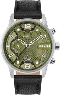 Police Herenhorloge Kwarts Grijs - maat