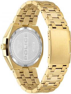 Police Herenhorloge Kwarts Zilver Goud - One Size