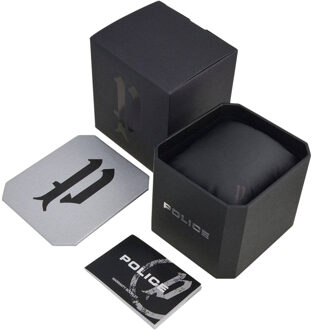 Police Herenhorloge Kwarts Zwart & Zilver Zwart en zilver - One Size