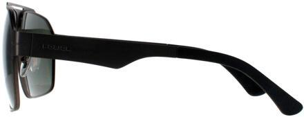 Police Politie Aviator Heren Mat Gesatineerd Bakeliet Grijs Groen Gepolariseerd SPLL08 Summit 1 - maat Zwart