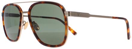 Police Politie SPLC49 Lewis 21 09HW glanzend rood havana groen zonnebril Bruin - One Size