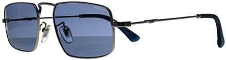 Police Politie SPLN31 Origins Lite 19 579Y glimmende palladium blauwe zonnebril - maat Zilver