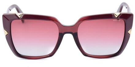 Police Rode Injected Zonnebril - maat Rood