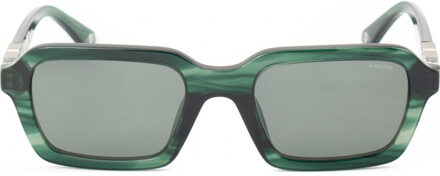 Police SPLL14 53 5309N6 Zonnebril Groen - One Size