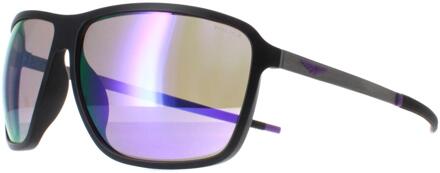 Police SPLL15 Solstice 4 U28Z matzwart bruin spiegelviolet zonnebril - maat