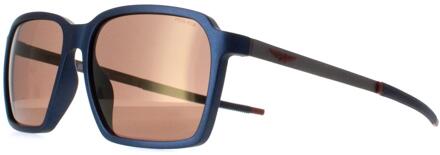 Police SPLL16 Solstice 5 V78X semi mat ruthenium blauw bruin spiegel brons zonnebril - One Size