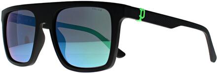 Police Square Heren Mat Zwart Rookgroen Spiegel SPLF61 Beyond Lite 2