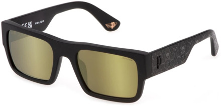 Police Stijlvolle zonnebril in kleur 703G Police , Black , Unisex - 54 MM