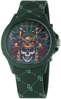 Police Watches Police , Green , Dames - ONE Size