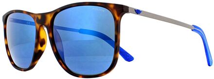 Police Zonnebril Spl567 Rand 5 7VEB Havana Rubberen Blauw Bruin