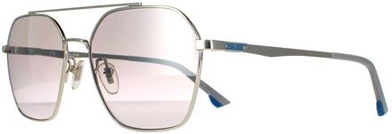 Police zonnebril SPL771 Vibe 2 579x Shiny Palladium Smoke Silver Mirror Zilver - One Size