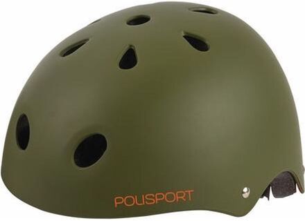 Polisport Urban radical fietshelm s 53-55cm tag groen/Goudanje Oranje