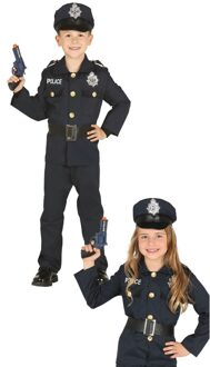Politie agent verkleed kostuum voor jongens/meisjes Navy