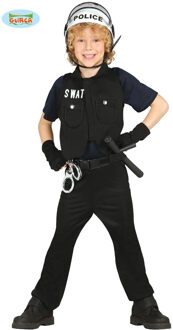 Politie & Detective Kostuum | S.w.a.t. Arrestatieteam Politie | Jongen | 3 - 4 jaar | Carnaval kostuum | Verkleedkleding