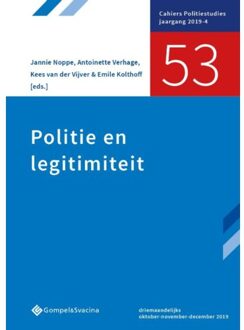 Politie En Legitimiteit - Cahiers Politiestudies Nr. 53