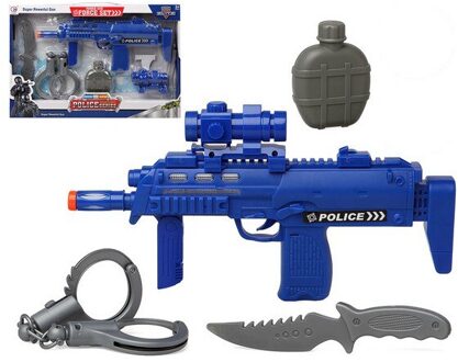 Politie Set Blauw 117280 (4 Stuks)