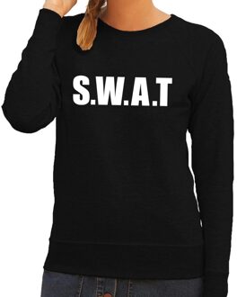 Politie SWAT tekst sweater / trui zwart voor dames L
