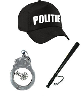 Politie verkleed set - politie petje met accessoires - voor kinderen - Verkleedkleding artikelen