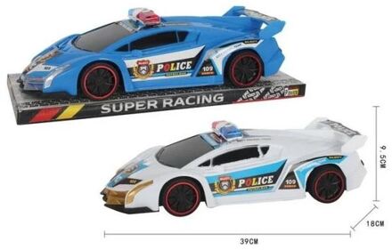 Politieauto frictie 40cm verschillende