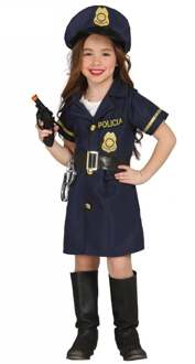 Politiepak meisje Blauw