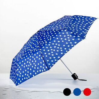 Polka Dot Opvouwbare Paraplu Blauw