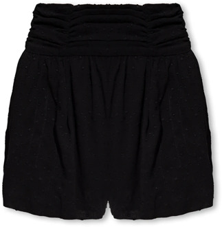 Polkadot Shorts, Zwart `Rico` Model IRO , Black , Dames - 2XS